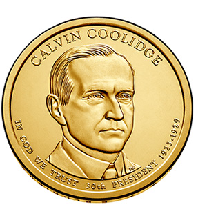 2014 (D) Presidential $1 Coin - Calvin Coolidge